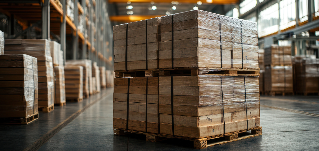 Metal straping pallet