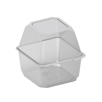 Ühekordsed plastkarbid ühendatud kaanega