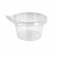 Ühekordsed plastkarbid ühendatud kaanega