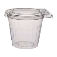 Ühekordsed plastkarbid ühendatud kaanega