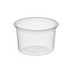 Plastkauss mikrolaineahjus kasutamiseks, diam. 115 mm, maht 450 ml, ümmargune, läbipaistev PP, 50 tk pakis, 500 tk kastis