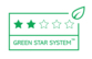 Green Star System™-i 2 tärniga hinnatud toode pakkematerjalide kategoorias on tehtud 50-99% ulatuses ümbertöödeldud (PIR+PCR) või taastuvatest materjalidest. Toode vastab REACH määrusele aga seda ei saa tehniliselt ümber töödelda.