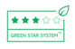 Green Star System™-i 3 tärniga hinnatud toode pakkematerjalide kategoorias võib olla tehtud kuni 49% ulatuses ümbertöödeldud (PIR+PCR) või taastuvatest materjalidest. Seda saab tehniliselt ümber töödelda ja see vastab REACH määrusele.