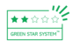 Green Star System™ 2-tärniga hinnatud reklaammaterjalid on valmistatud kas fossiilse päritoluga toorainest, millel on madal ümbertöödeldavus, või taastuva/biopõhise päritoluga toorainest, mis ei ole ümbertöödeldav.