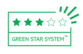 Green Star System™ 3-tärniga hinnatud reklaammaterjalid on valmistatud kas fossiilse päritoluga toorainest, millel on kõrge ümbertöödeldavus, või taastuva/biopõhise päritoluga toorainest, millel on madal ümbertöödeldavus, või taaskasutatud materjalist, mis ei ole ümbertöödeldav.